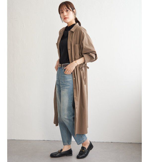 ikka「コットンスキッパーシャツワンピース」|その他|