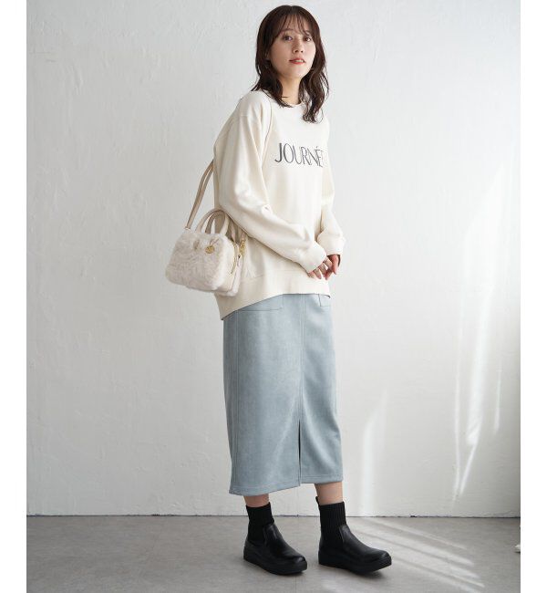 ikka「裏毛ロゴフォトスウェット」|パーカー|