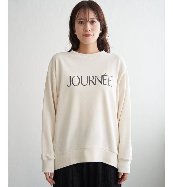 ikka「裏毛ロゴフォトスウェット」|パーカー|