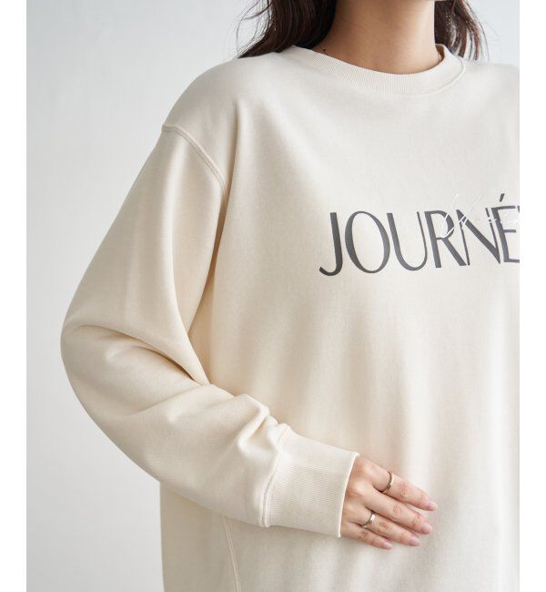 ikka「裏毛ロゴフォトスウェット」|パーカー|