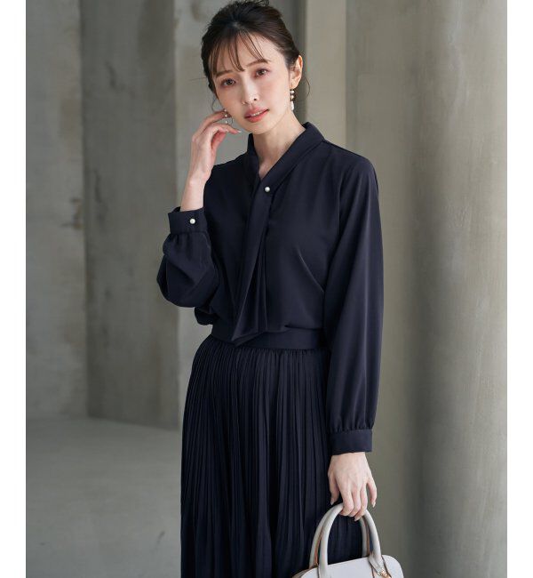 IKKA LOUNGE「ボータイデザインブラウス」|シャツ・ブラウス|