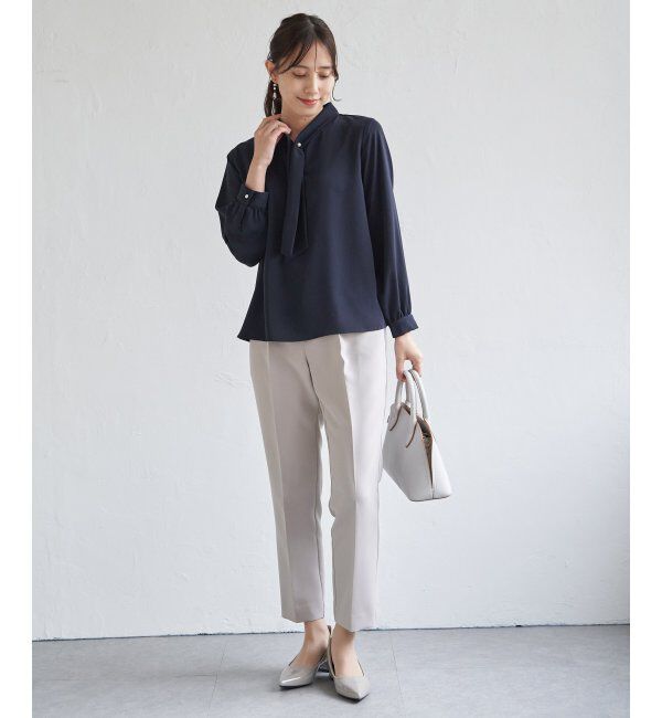 IKKA LOUNGE「ボータイデザインブラウス」|シャツ・ブラウス|