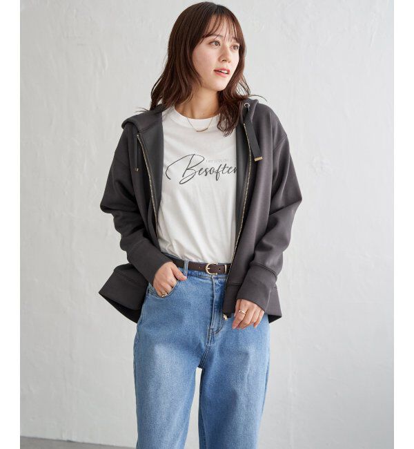 ikka「GOKU楽カノコダンボールパーカ」|パーカー|