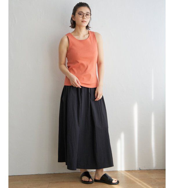 Lbc with Life「コットンUSA針抜きタンクトップ」|キャミソール|