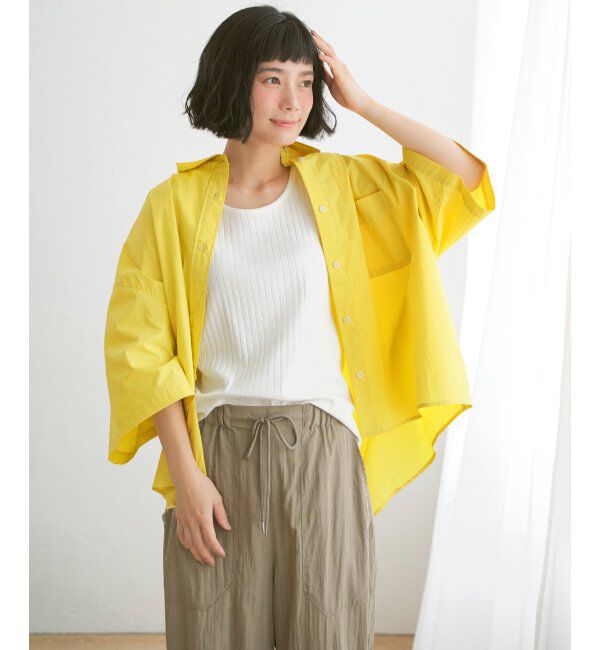 Lbc with Life「コットンUSA針抜きタンクトップ」|キャミソール|