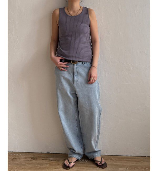 Lbc with Life「コットンUSA針抜きタンクトップ 25」|キャミソール|