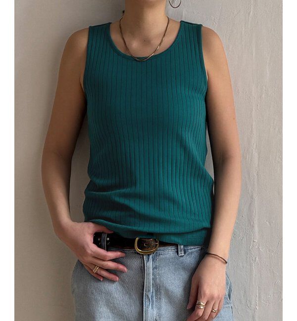 Lbc with Life「コットンUSA針抜きタンクトップ 25」|キャミソール|