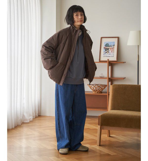 Lbc with Life「スタンドネックワッシャーナカワタＢＺ」|ブルゾン・スタジャン|