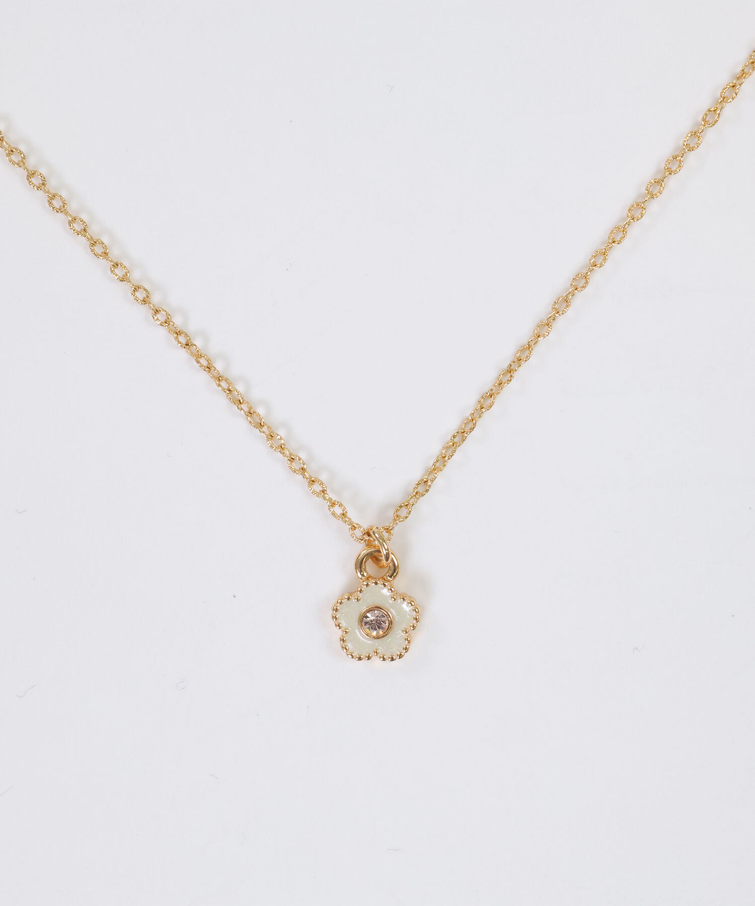 MARY QUANT「ラメエポビジューデイジー ネックレス」|ネックレス|ゴールド