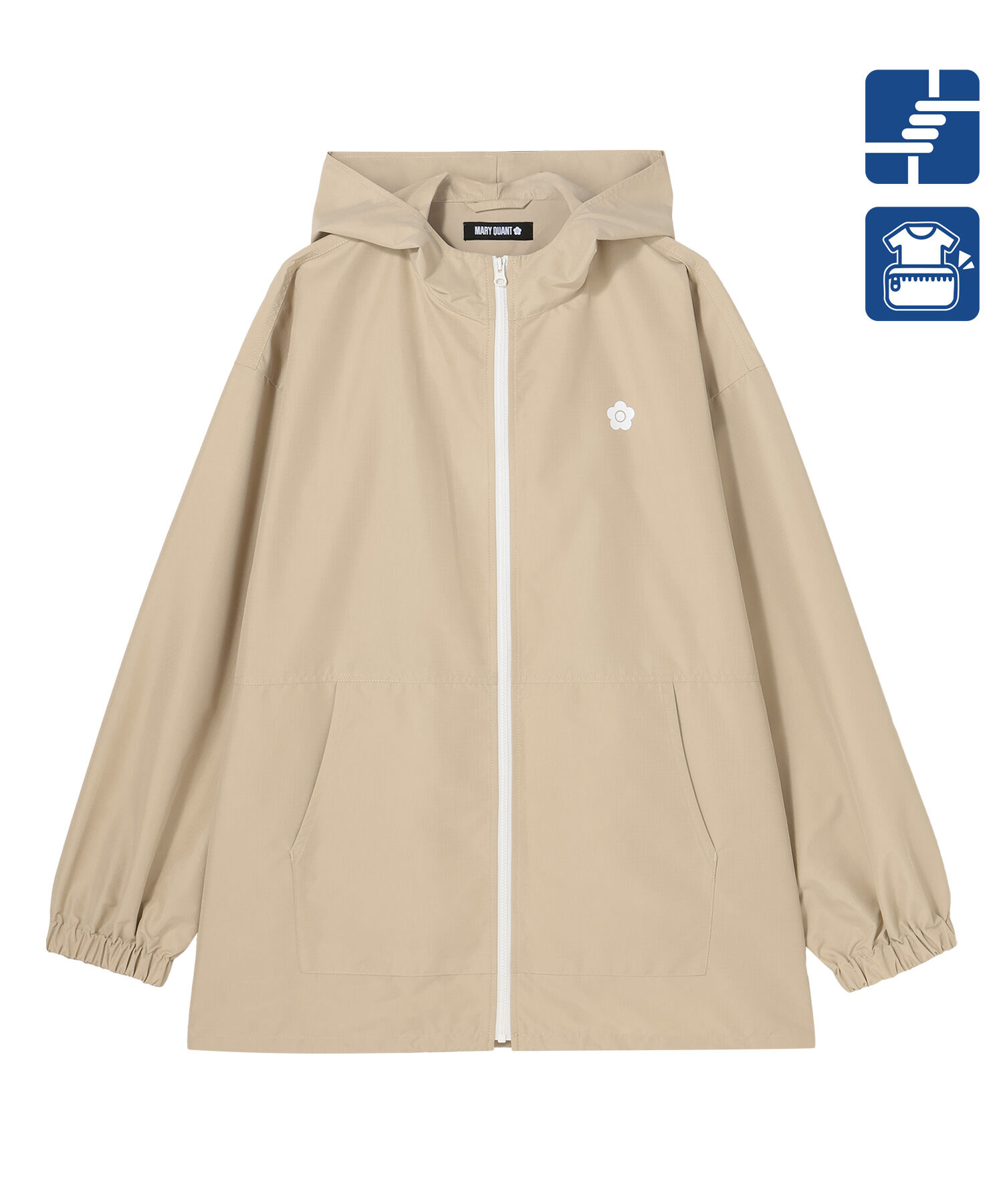 MARY QUANT「ポケッタブル ブルゾン」|アウトドア|ベージュ