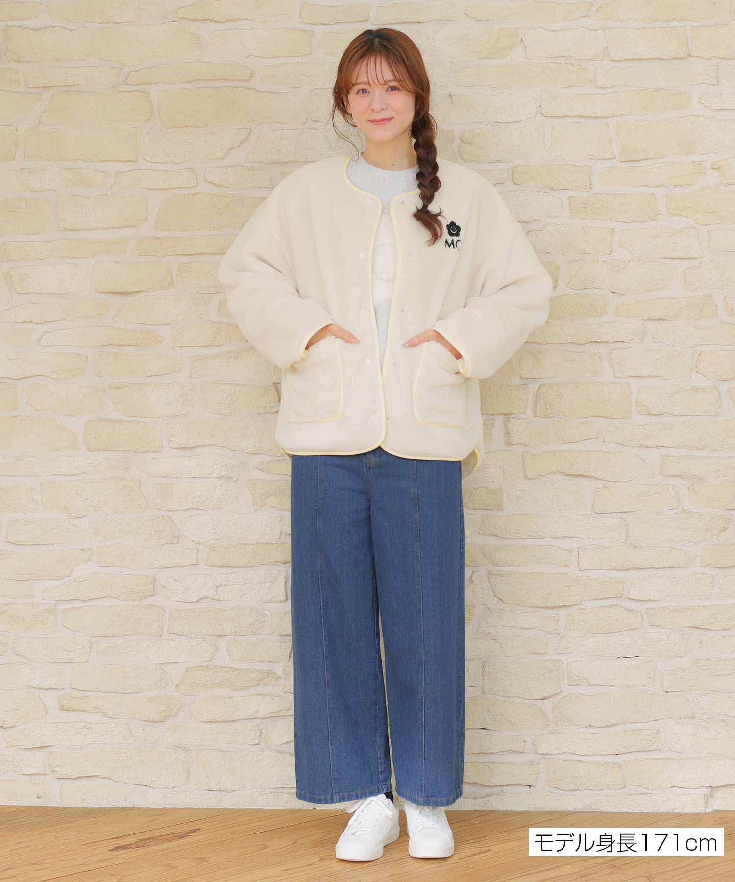 MARY QUANT「MQロゴボア ブルゾン」|ブルゾン・スタジャン|