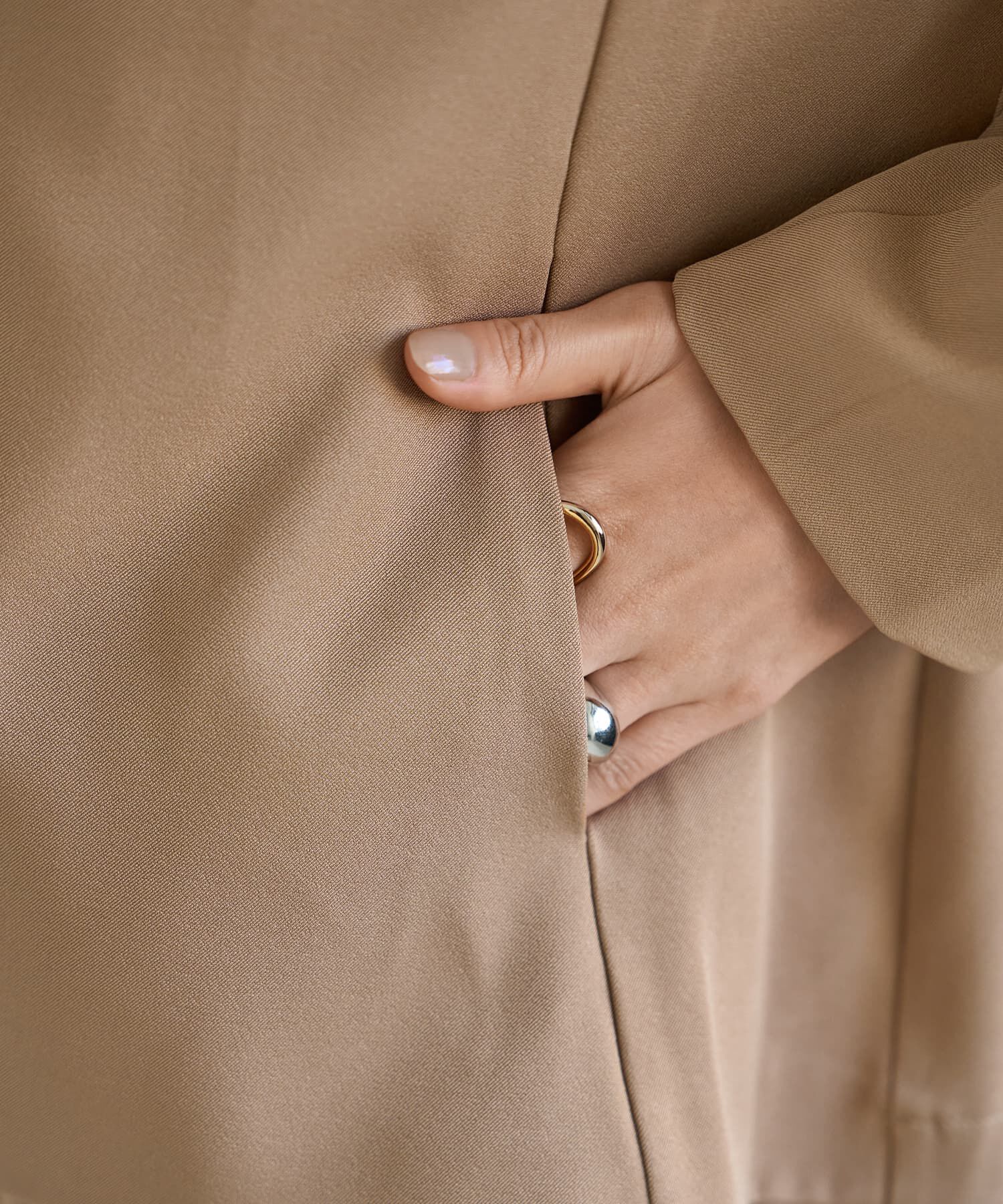 STYLE DELI「ソフトツイルAラインジャケット」|テーラードジャケット|