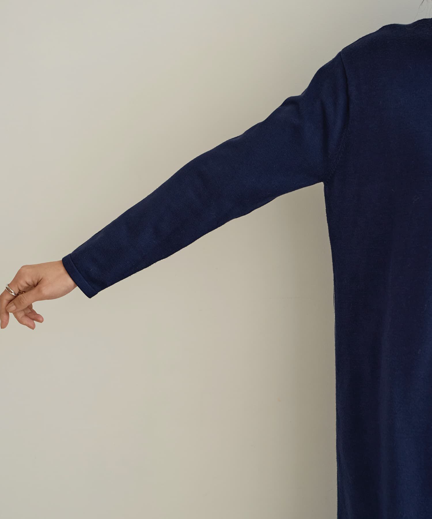 STYLE DELI「スムースハイゲージシャツ生地コンビワンピース」|ワンピース|