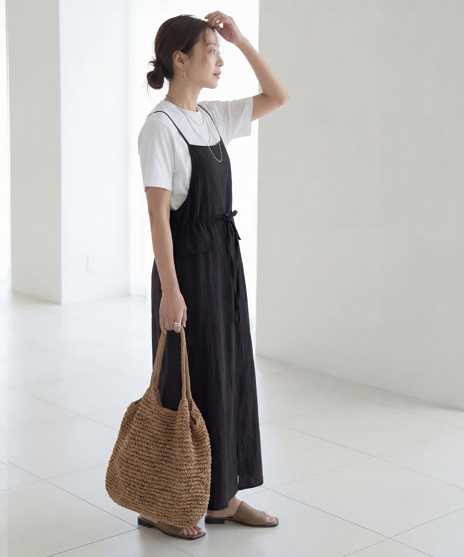 STYLE DELI「ソリッドジャンパースカート」|ジャンパースカート|