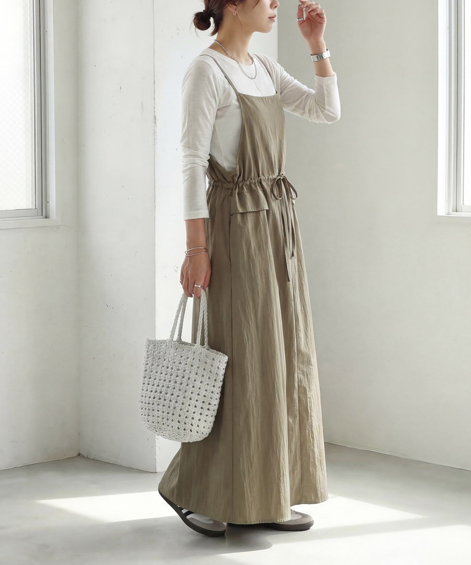 STYLE DELI「ソリッドジャンパースカート」|ジャンパースカート|