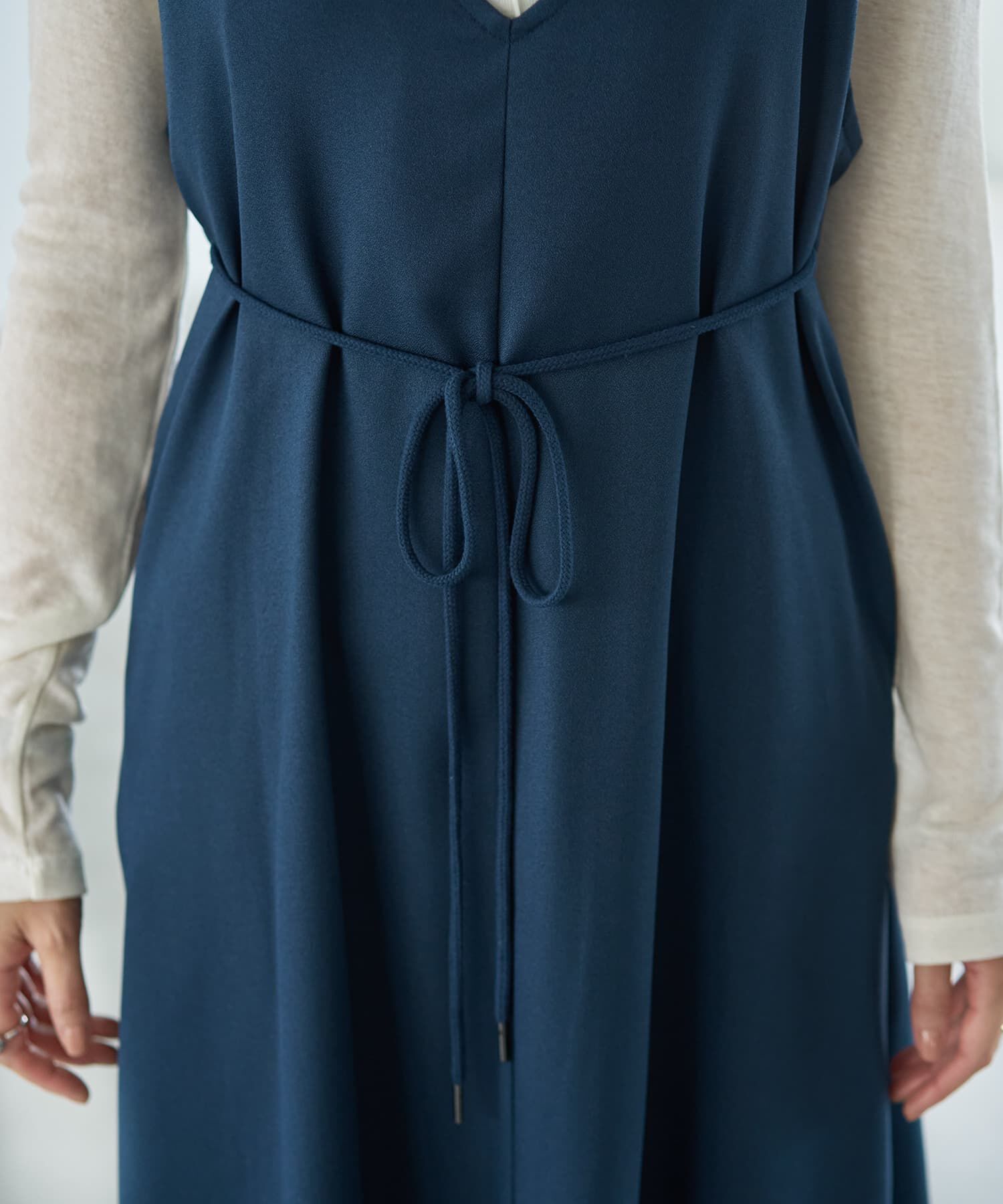 STYLE DELI「ジョーゼット生地キャミ型フレアジャンパースカート」|ワンピース|