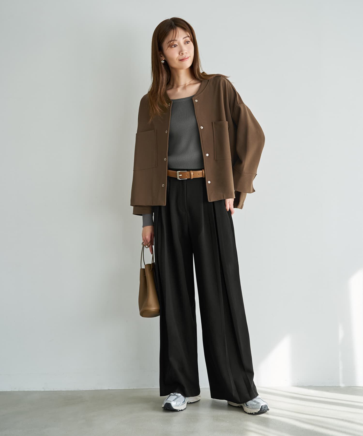 STYLE DELI「２タック幅広ブラックワイドパンツ」|その他|