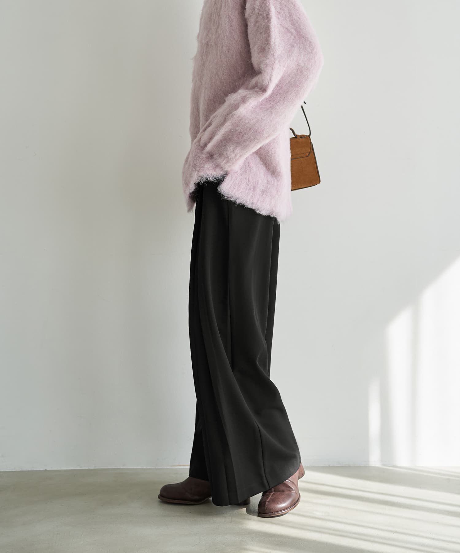 STYLE DELI「２タック幅広ブラックワイドパンツ」|その他|