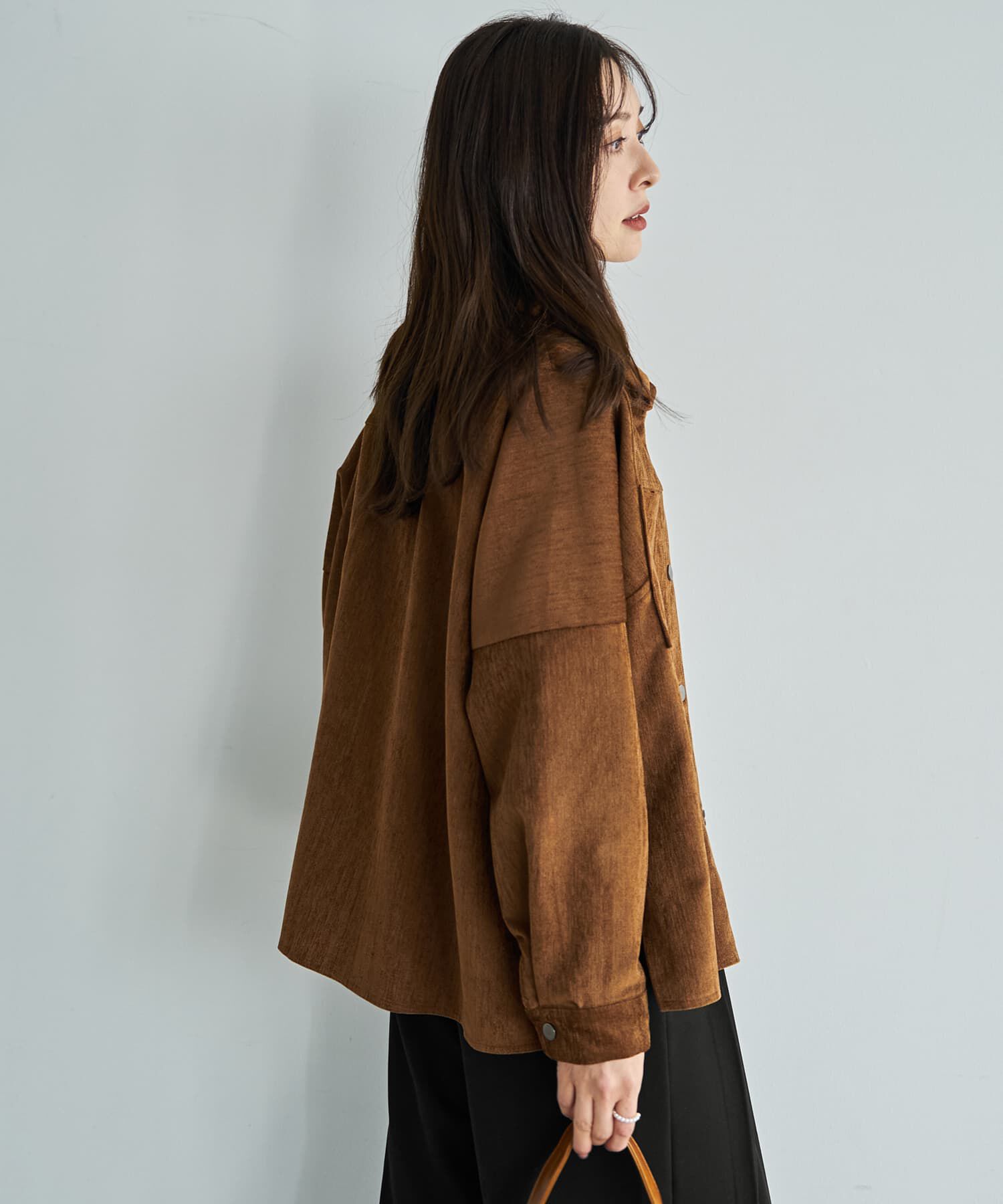 STYLE DELI「【LUXE】ベルベット調シャツ型ジャケット」|その他|