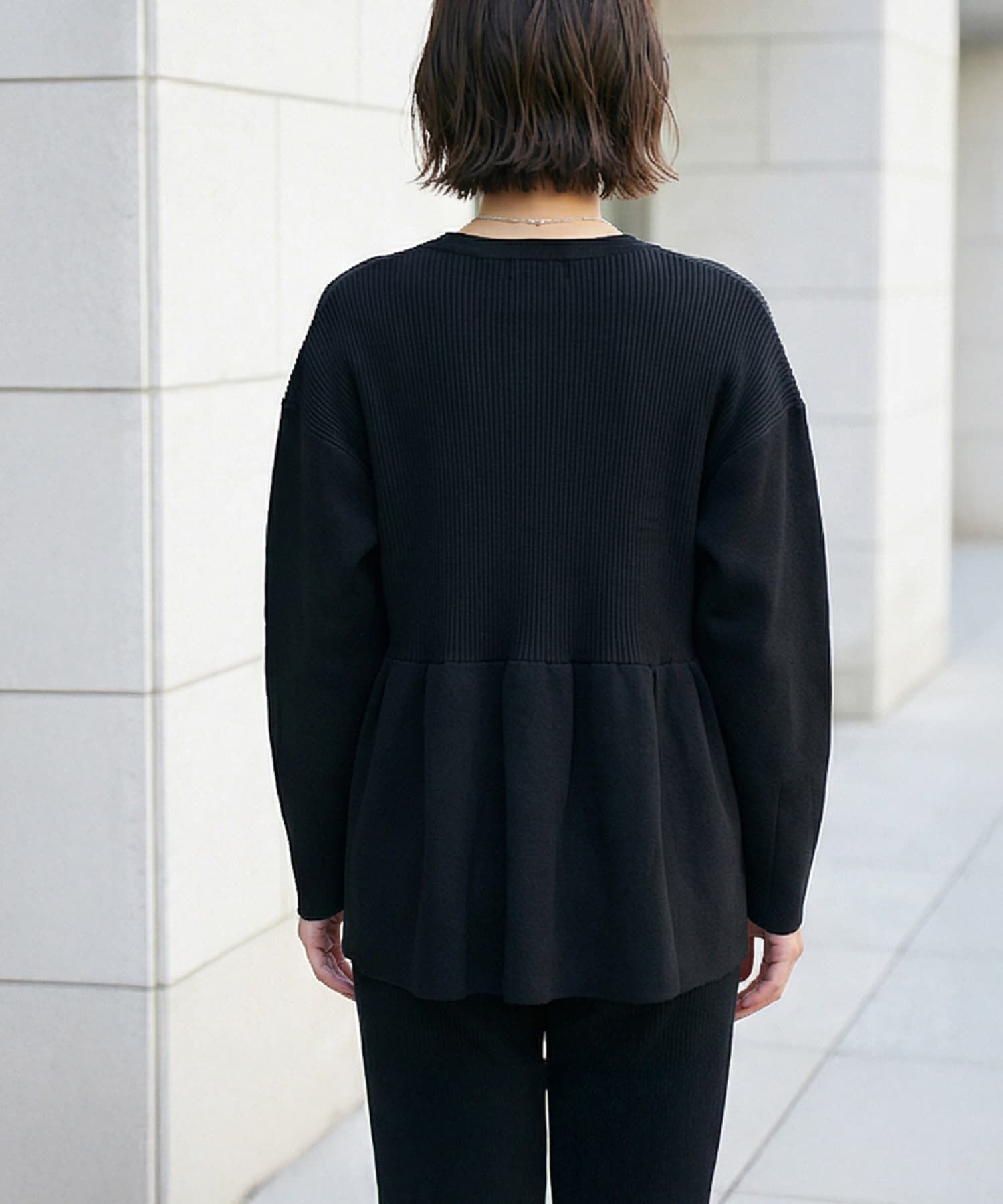 STYLE DELI「【LUXE】セット対応◆Wジップペプラムトップス」|ニット・セーター|