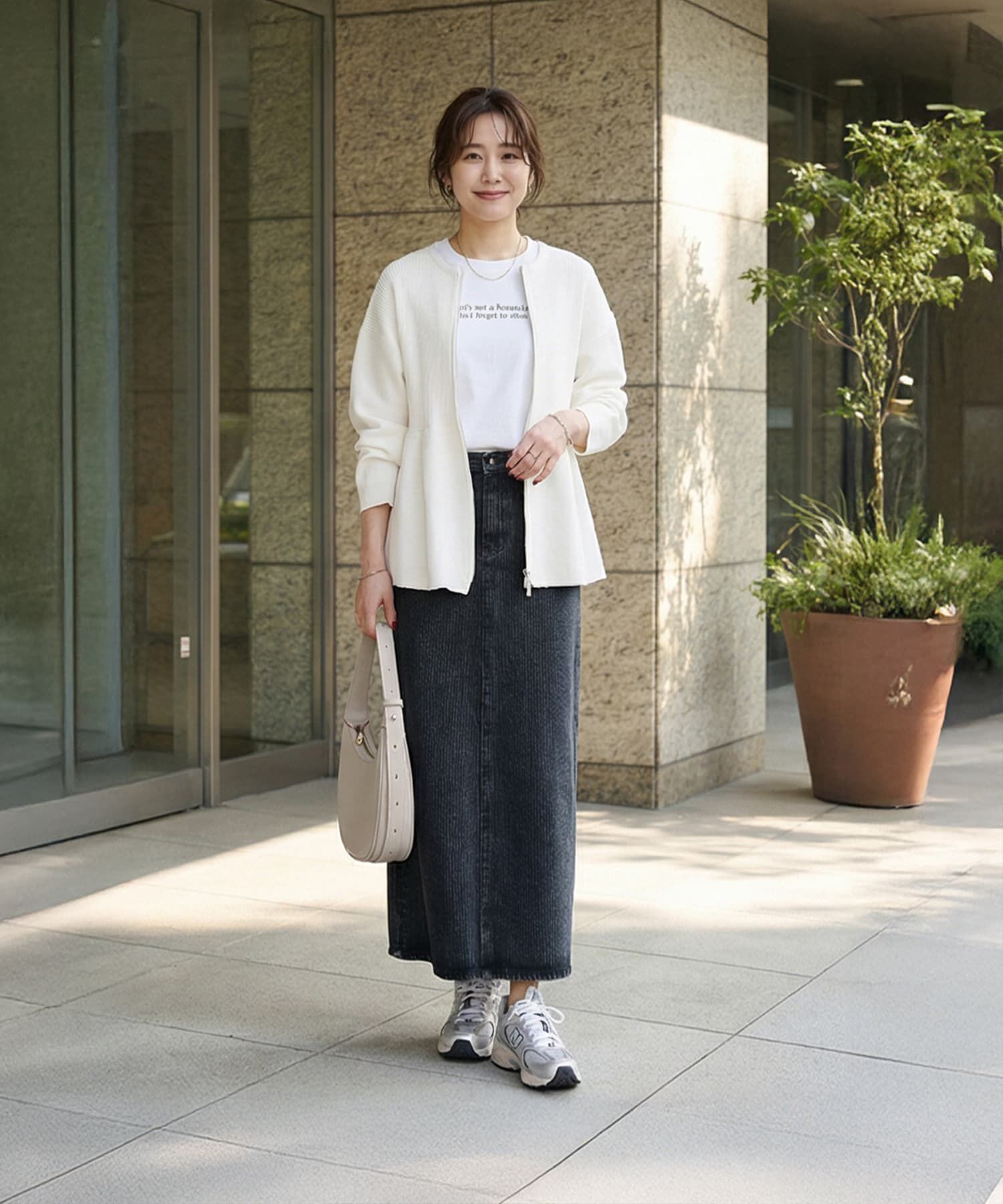 STYLE DELI「【LUXE】セット対応◆Wジップペプラムトップス」|ニット・セーター|