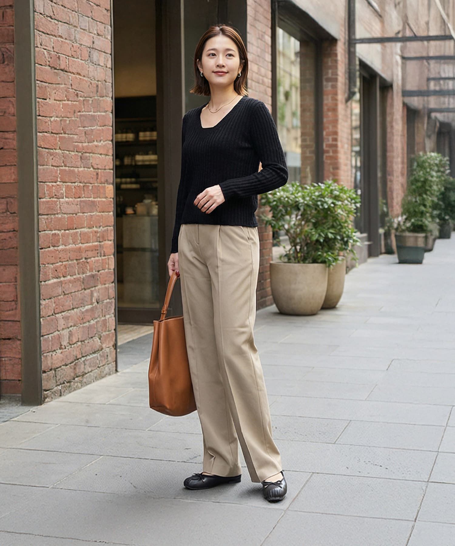 STYLE DELI「内ゴム伸縮ストレートパンツ」|その他|