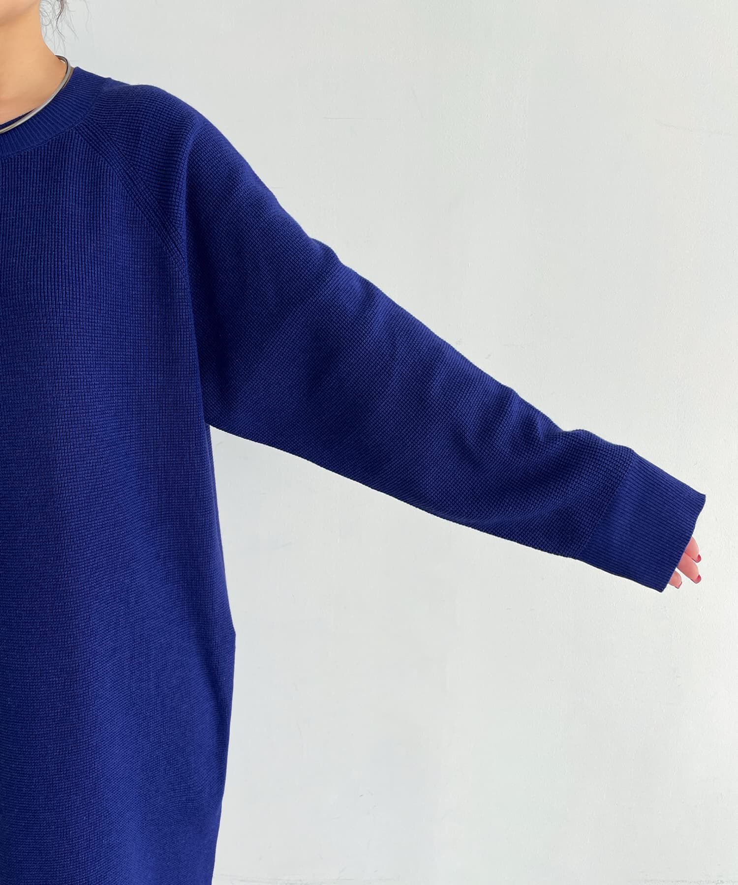 STYLE DELI「サーマル編みラグラン袖ワンピース」|ワンピース|