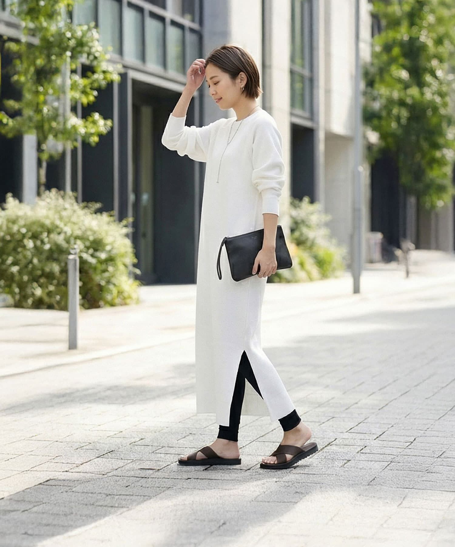 STYLE DELI「サーマル編みラグラン袖ワンピース」|ワンピース|