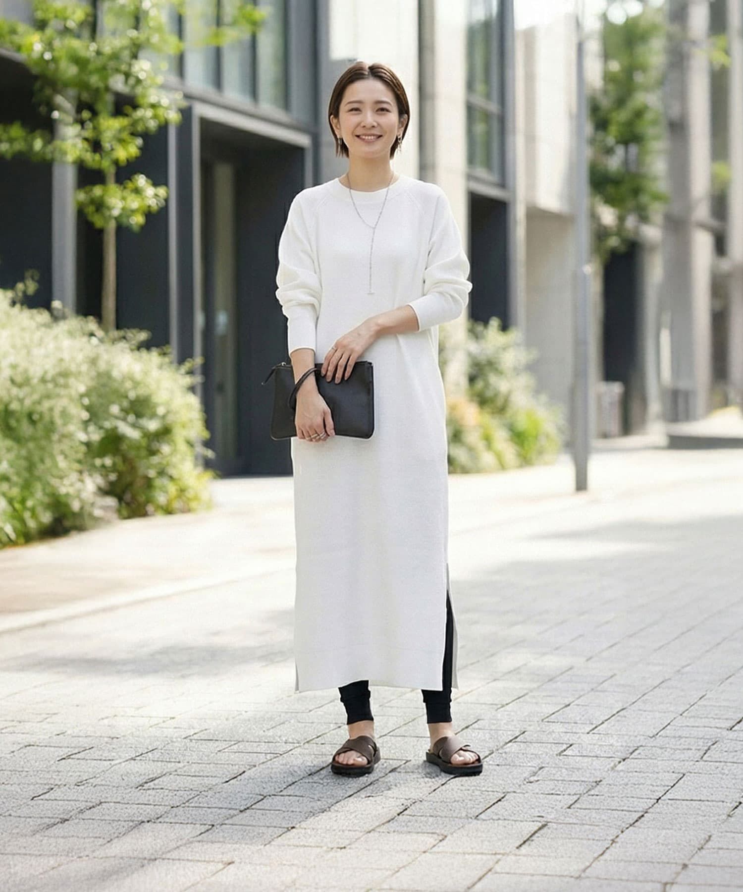 STYLE DELI「サーマル編みラグラン袖ワンピース」|ワンピース|