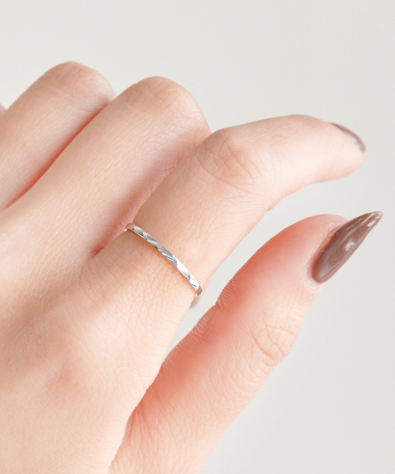 JUPITER「【K10WG】スリムリング/シルバー」|リング|