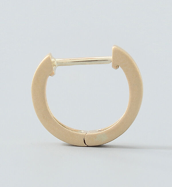 JUPITER「【シリーズ累計販売 2000点突破！】【K10】ストレートフープピアス/ユニセックス/マットゴールド」|ピアス|