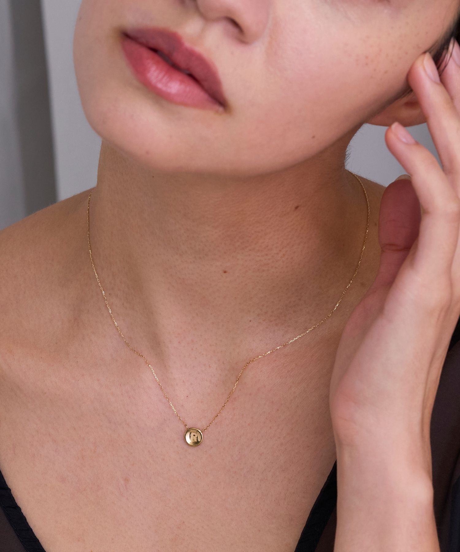 JUPITER「【K10】イニシャルコインネックレス」|ネックレス|