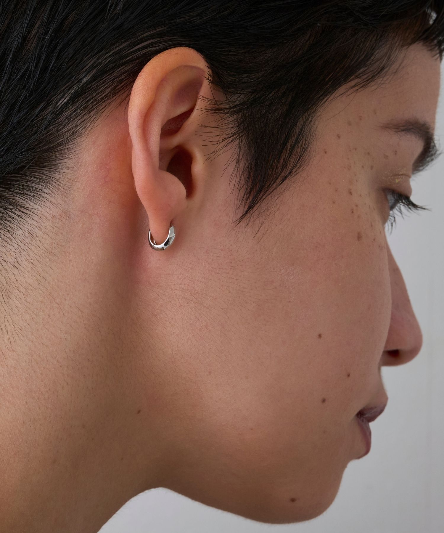 JUPITER「【SV】ミニマルフープピアス/ニッケルフリー/金属アレルギー対応　シルバー」|ピアス|
