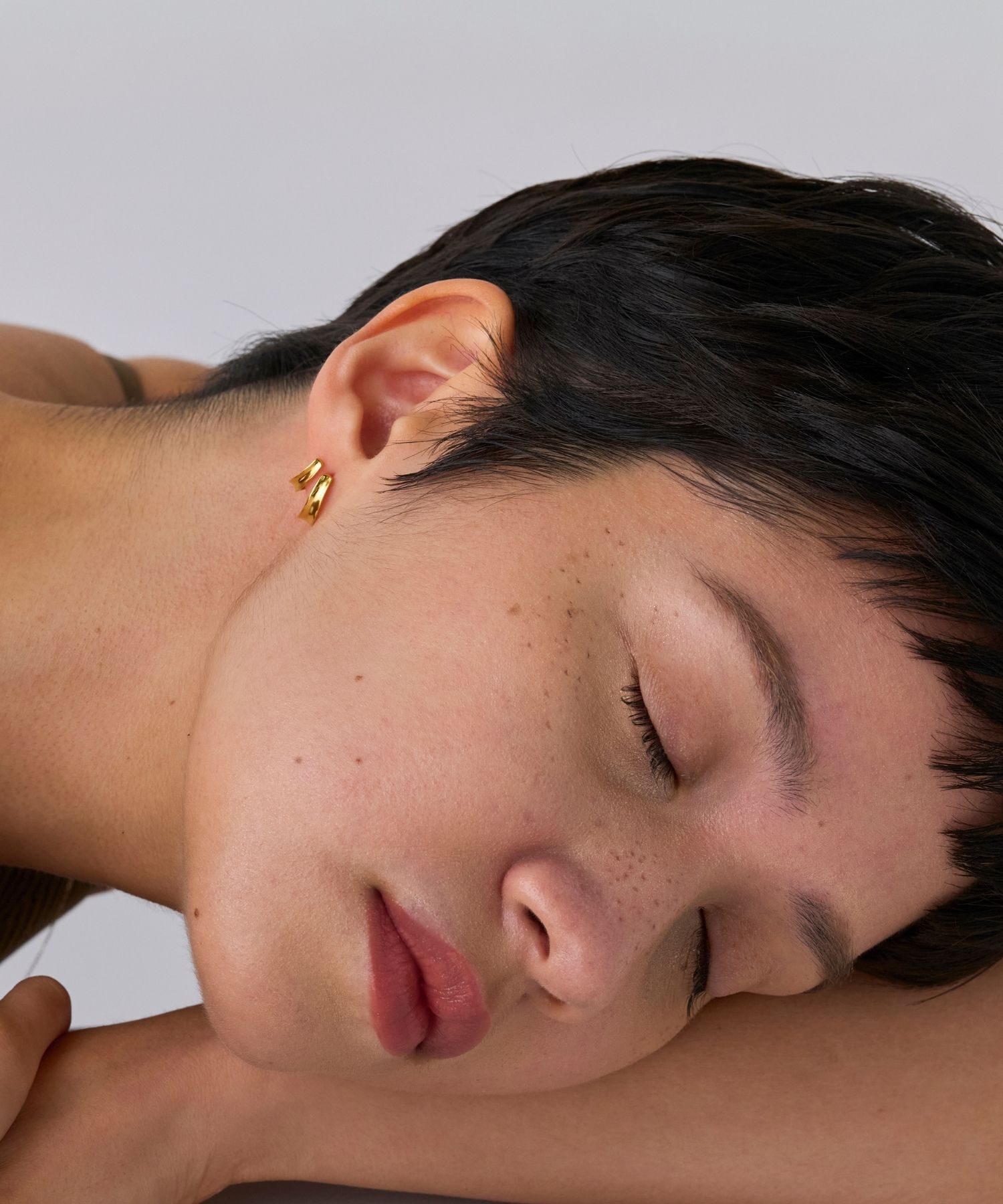 JUPITER「【SV】ダブルラインフープピアス/金属アレルギー対応」|ピアス|