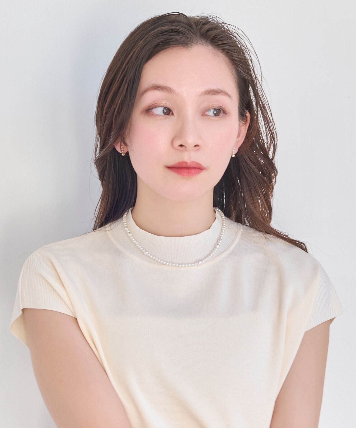 Phoebe「【金属アレルギー対応】【痛くないシリーズ】モードパールライトフィットイヤリング　結婚式/セレモニー」|イヤリング|