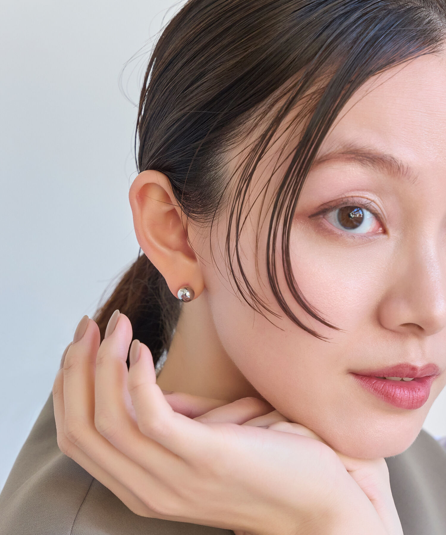 Phoebe「≪雑誌掲載≫メタルボールバックキャッチピアス　コンビ」|ピアス|