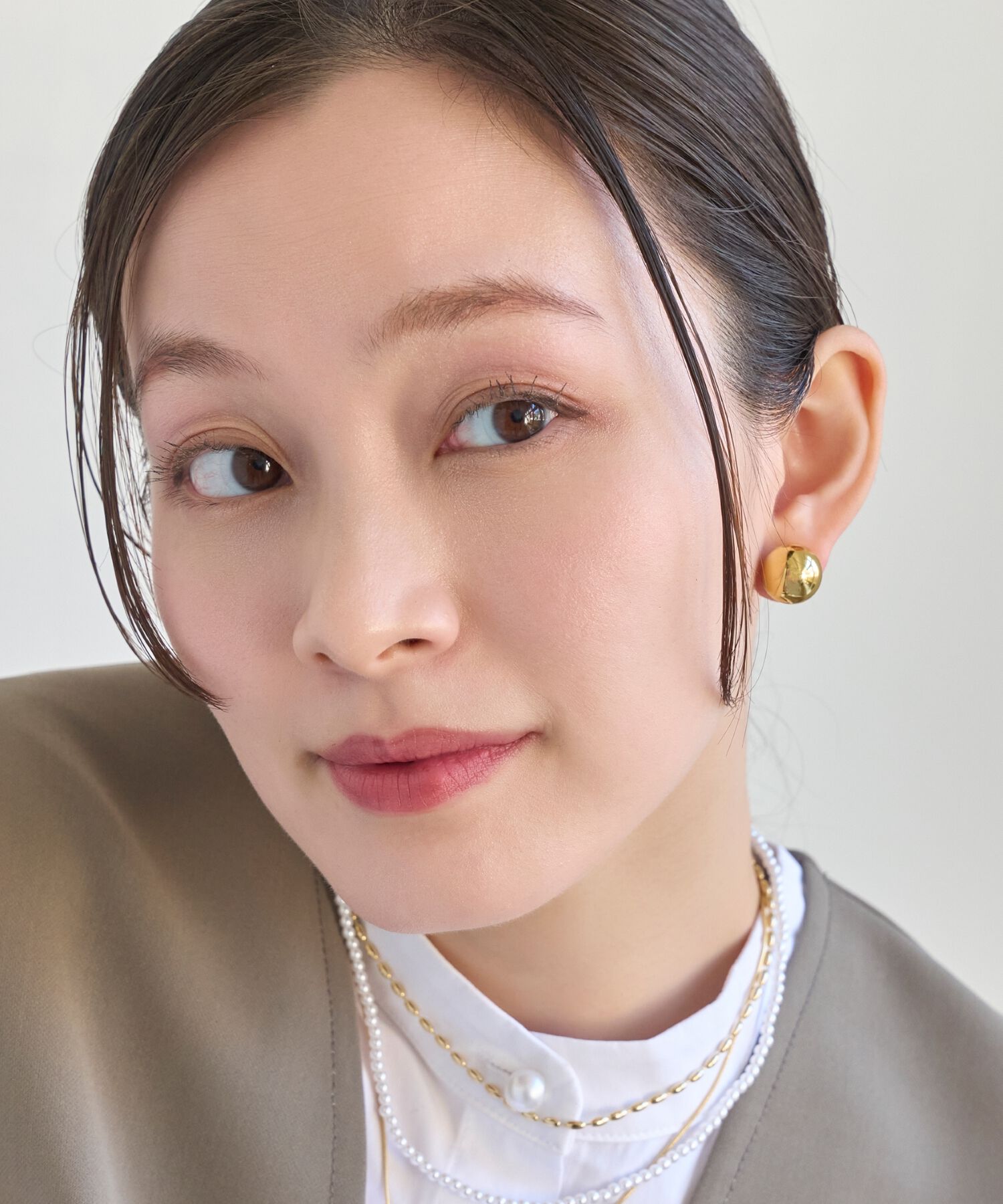 Phoebe「≪雑誌掲載≫メタルボールバックキャッチピアス　コンビ」|ピアス|