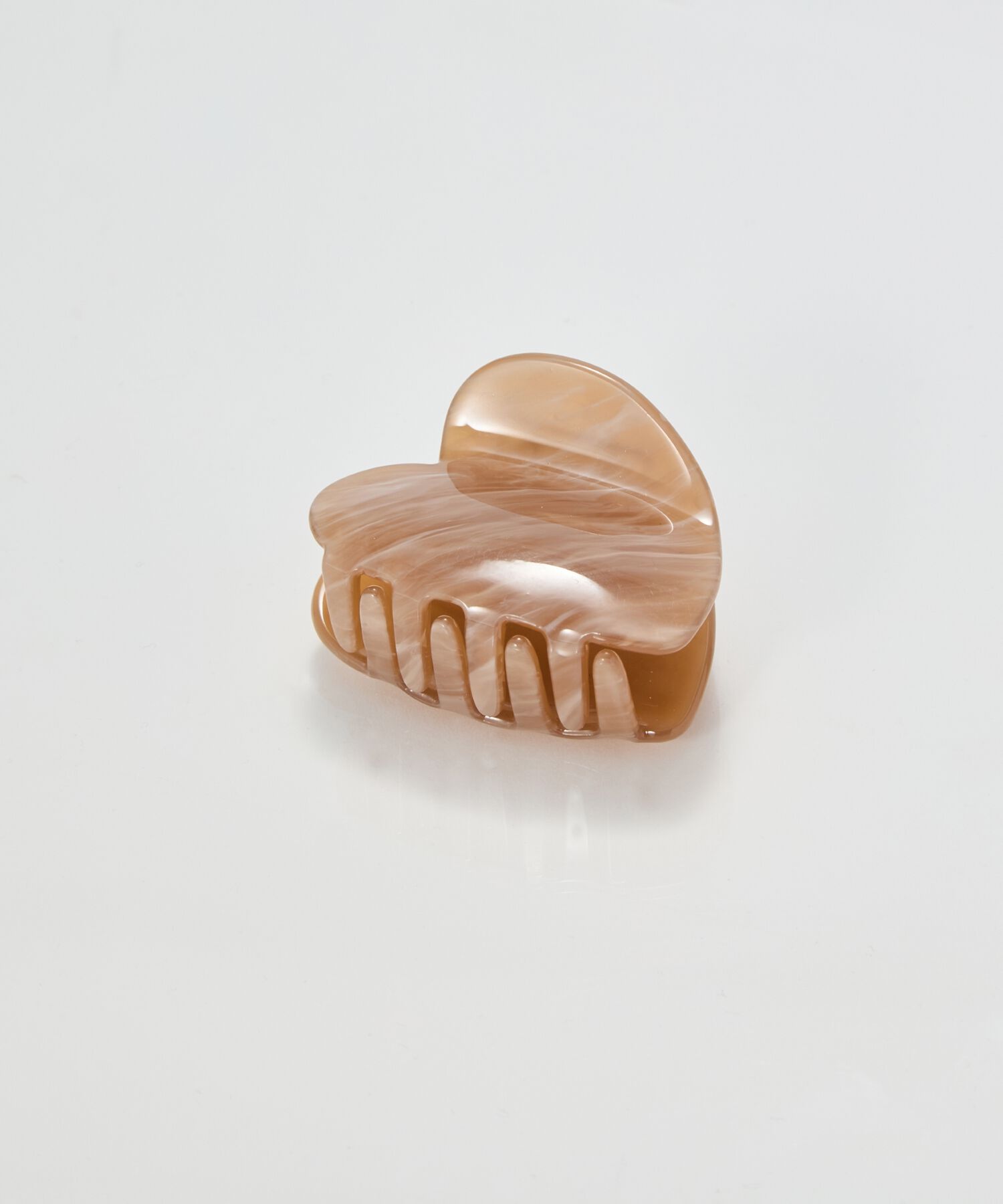 Phoebe「マーブルハートバンスクリップ　ブラウン」|その他|