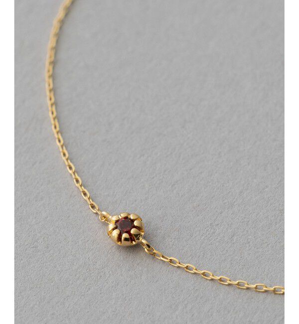 ete「K18YG フルール ブレスレット（誕生石 1・2・3・6・8・10・11・12月）」|ブレスレット・バングル|