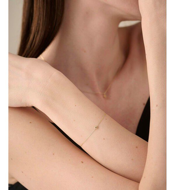 ete「K18YG フルール ブレスレット（誕生石 1・2・3・6・8・10・11・12月）」|ブレスレット・バングル|