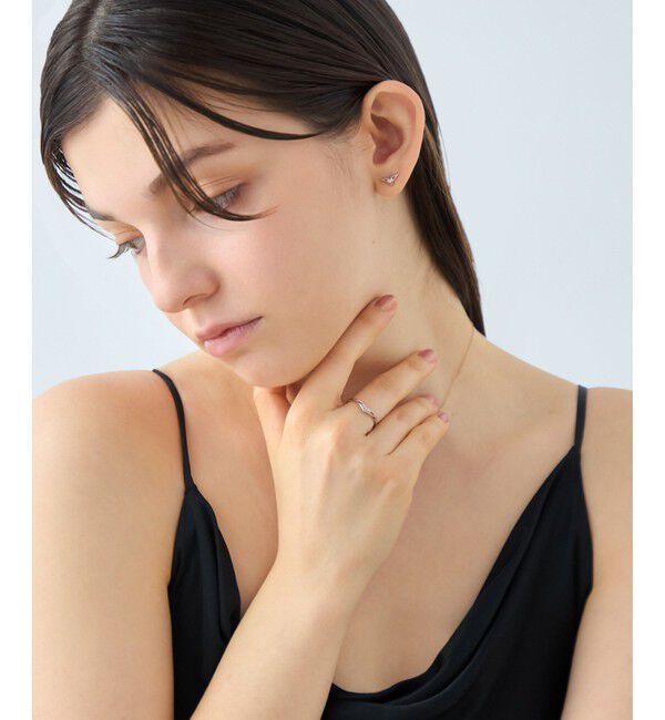 ete「[ムーンリット] K18MPG ダイヤモンド リング」|リング|