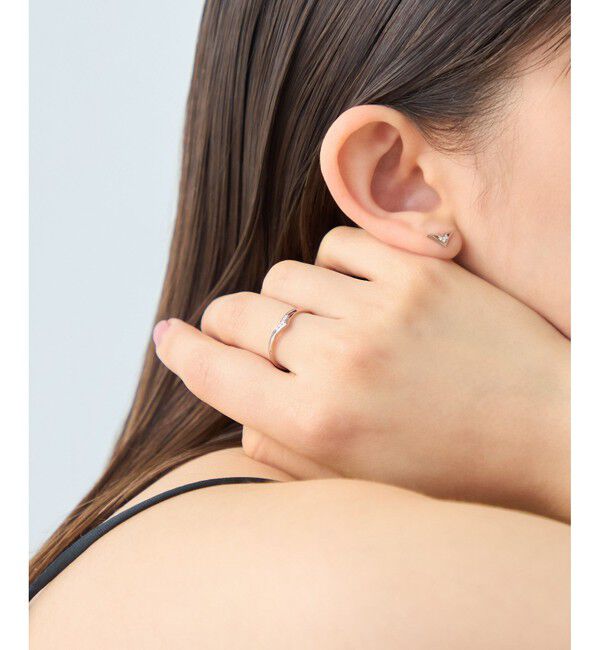 ete「[ムーンリット] K18MPG ダイヤモンド リング」|リング|