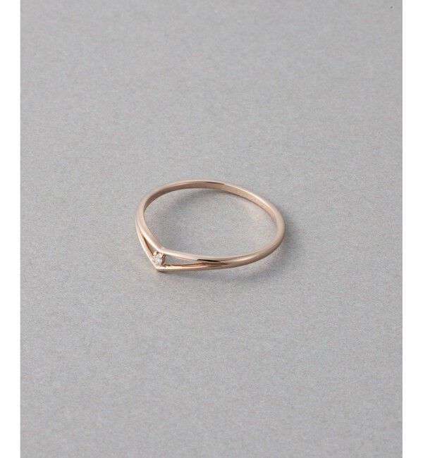 ete「[ムーンリット] K18MPG ダイヤモンド リング」|リング|