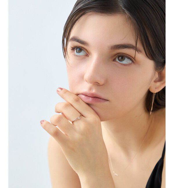 ete「[ムーンリット] K18MPG ダイヤモンド リング」|リング|