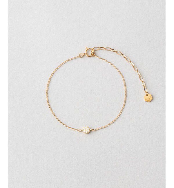 Jouete「[ミニマル] ジルコニア サークル ブレスレット」|ブレスレット・バングル|イエローゴールド