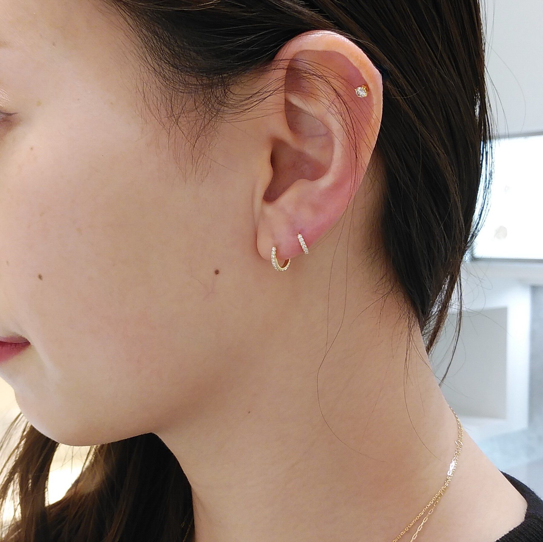 STAR JEWELRY「CLICK HOOP(S)」|ピアス|