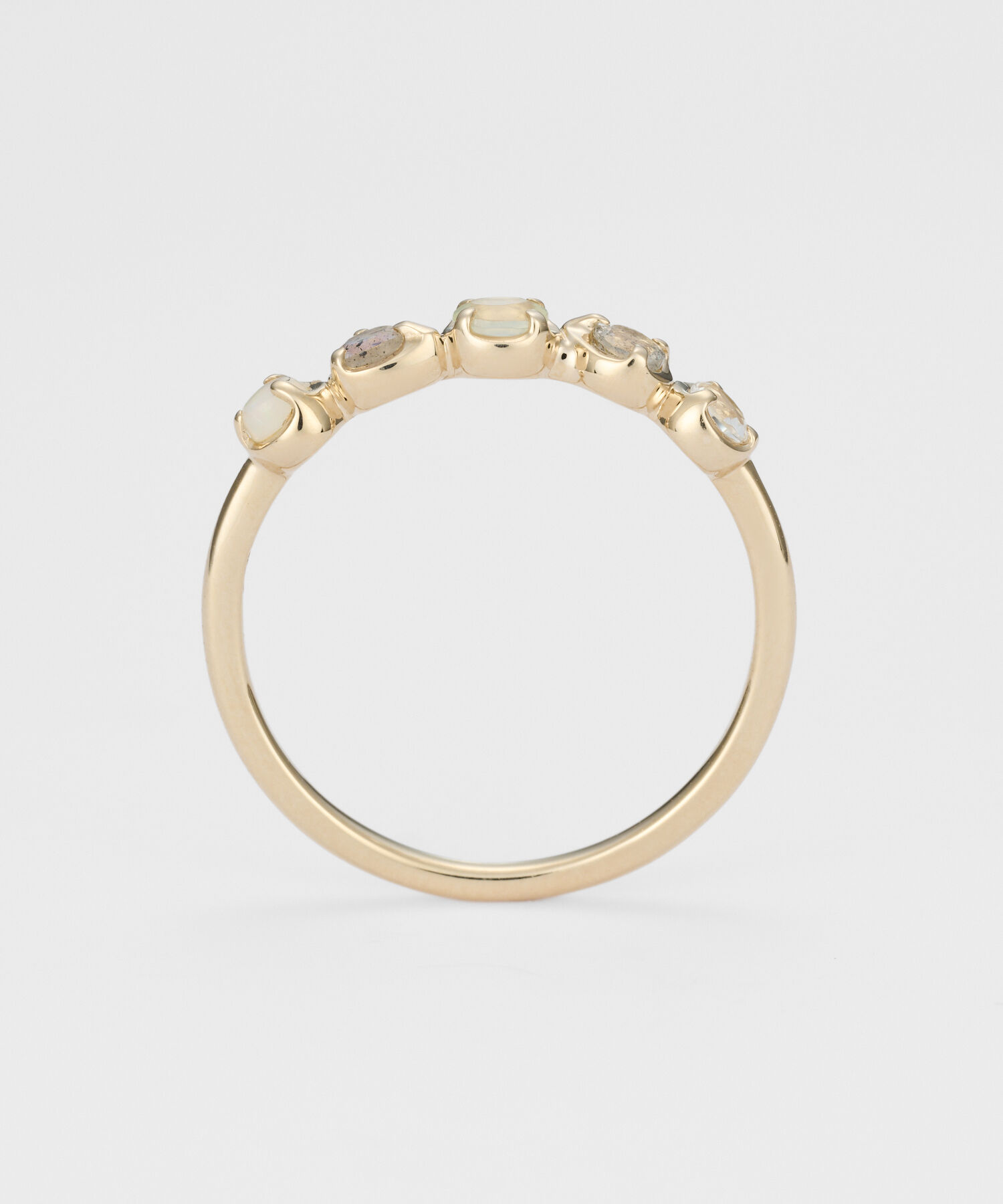 agete「K5マルチストーンリング」|リング|