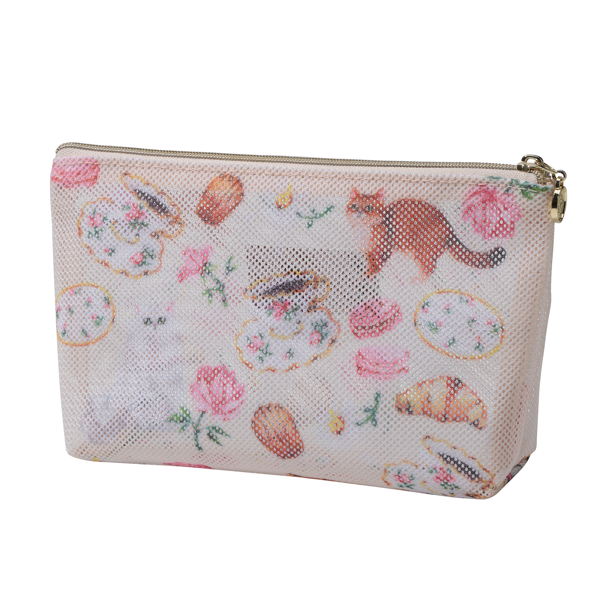 PAUL&JOE「プリントメッシュポーチ／ポール＆ジョー」|ポーチ|