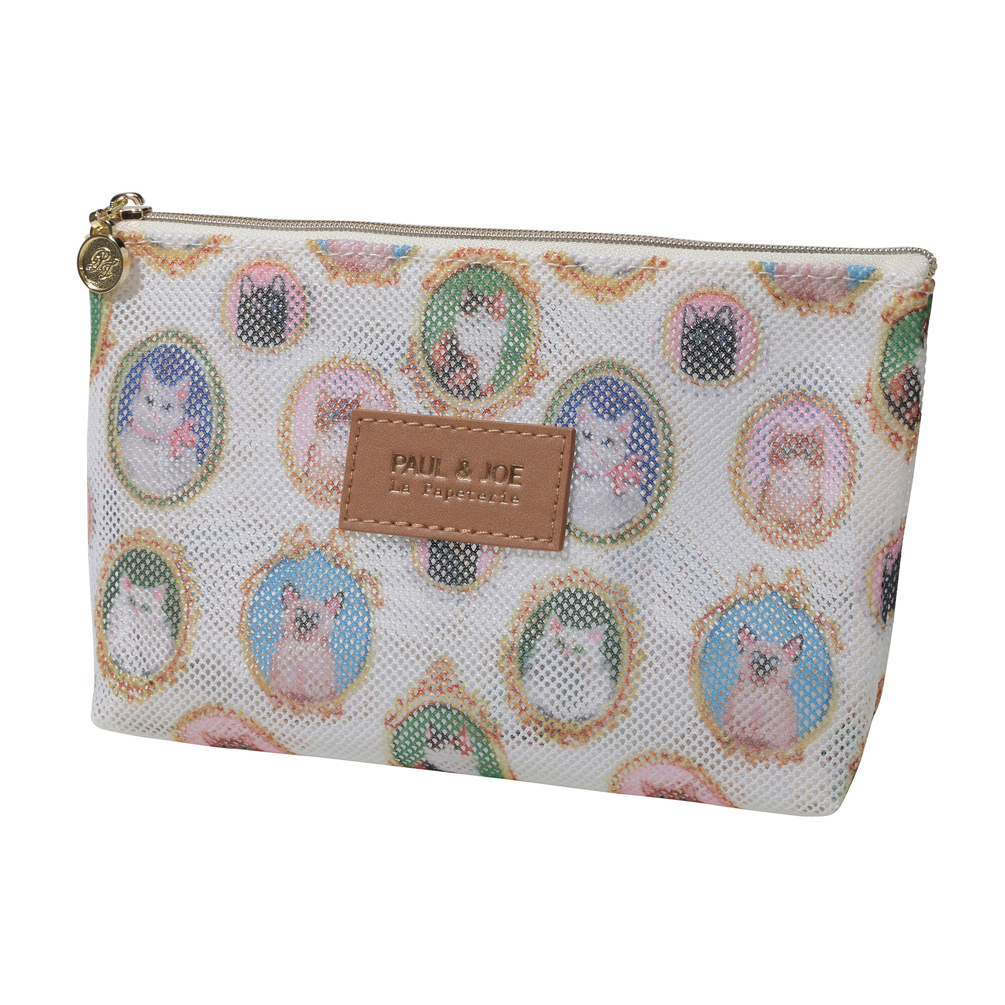 PAUL&JOE「プリントメッシュポーチ／ポール＆ジョー」|ポーチ|ｷｬｯﾂ･ｶﾒｵ