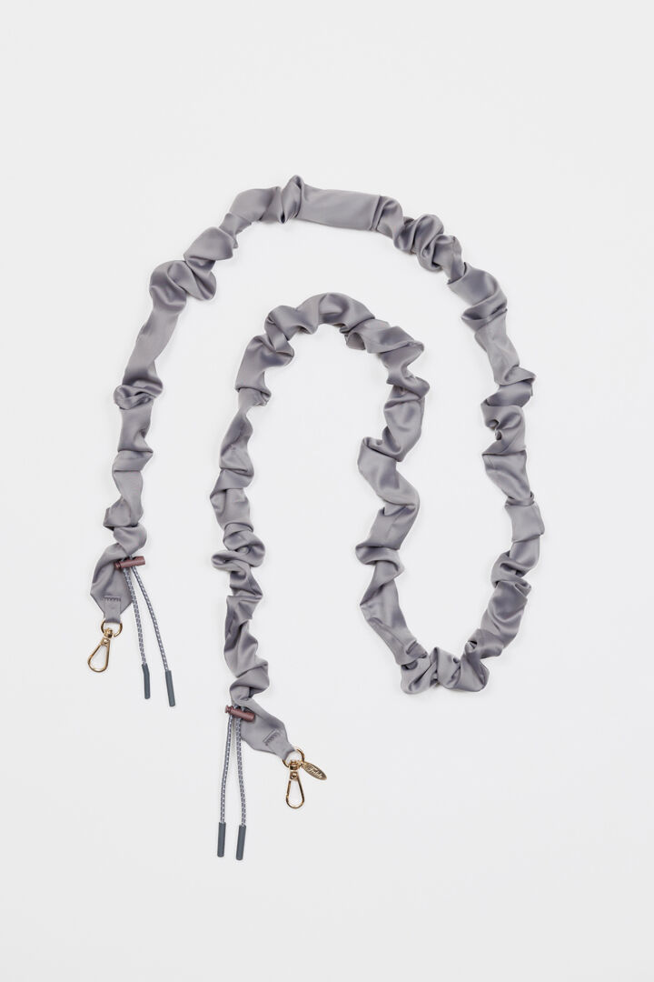  「FEDELE シュリンクサテンストラップ」|ストラップ|GRY